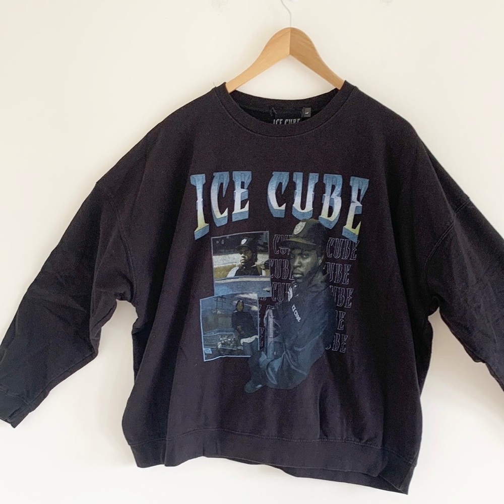 Ice Cube black Crew Neck Sweatshirt Large